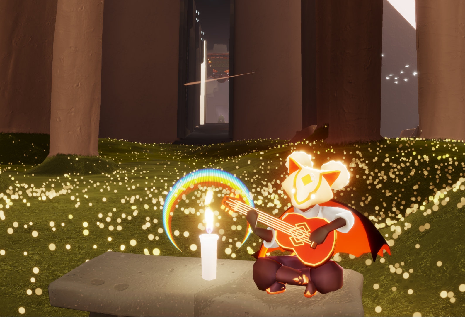 光遇水面上如何放秋千