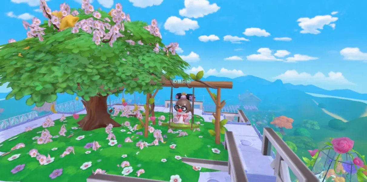 摩尔庄园怎么在空中放方块