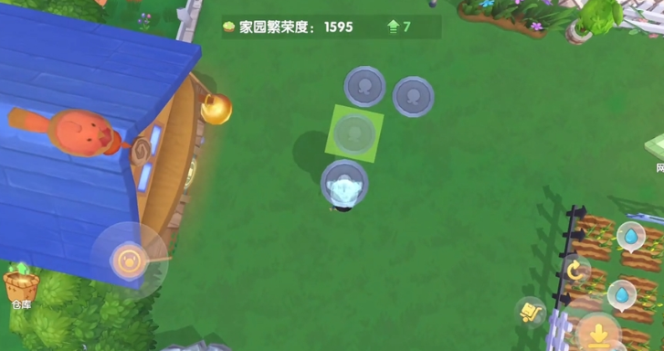 摩尔庄园怎么把葡萄架悬空