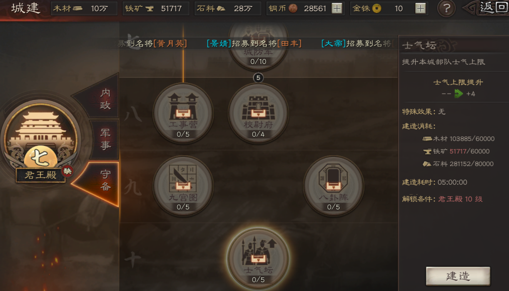 三国志战略版前期先升什么