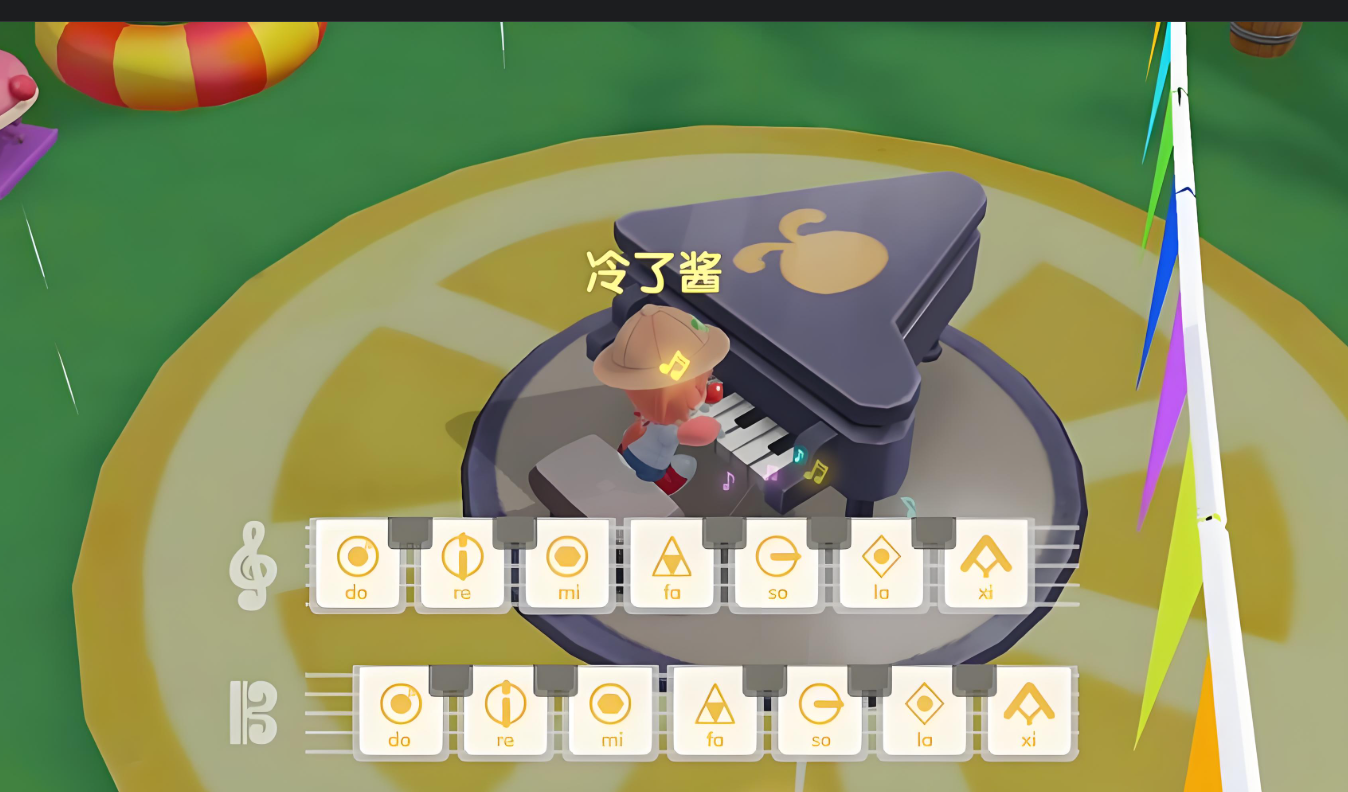 摩尔庄园手游钢琴是怎么浮空的