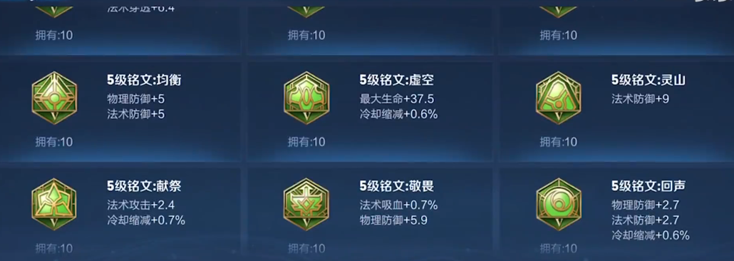 王者荣耀出装铭文最新怎么搭配