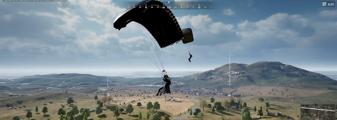 绝地求生跳伞怎么收 绝地求生跳伞怎么收