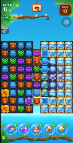 开心消消乐1032隐藏关怎么过