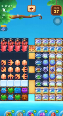 开心消消乐1032隐藏关怎么过