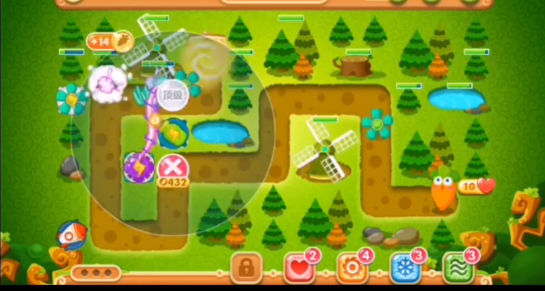 保卫萝卜2第二十关怎么过