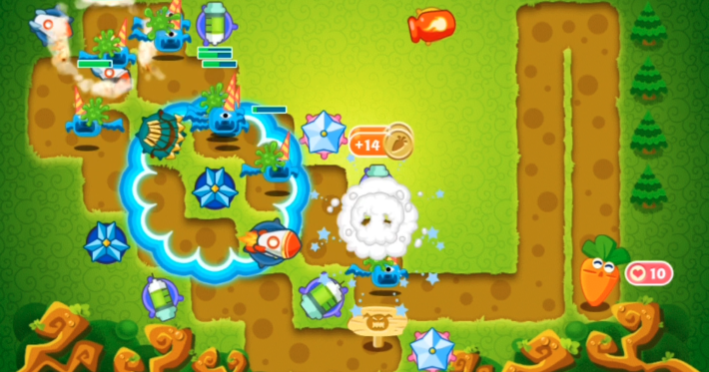 保卫萝卜第6关怎么玩