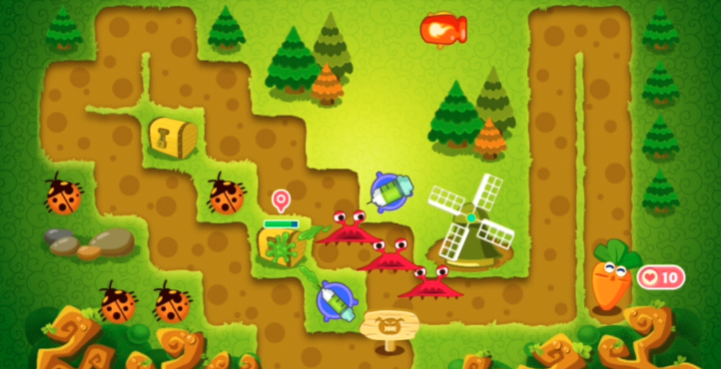 保卫萝卜第6关怎么玩