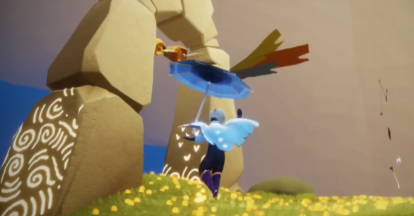 光遇如何转圈撑伞