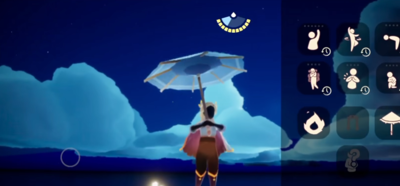 光遇如何转圈撑伞