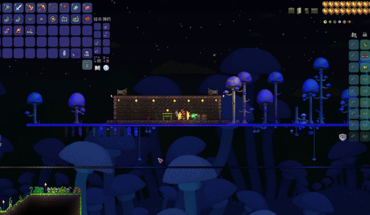 泰拉瑞亚如何种植夜光蘑菇