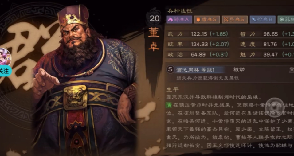 三国志战略版吕布董卓配什么