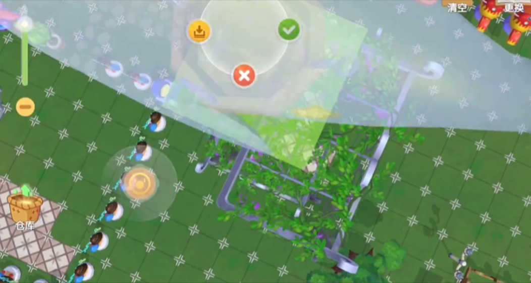 摩尔庄园怎么把家具摆在树上