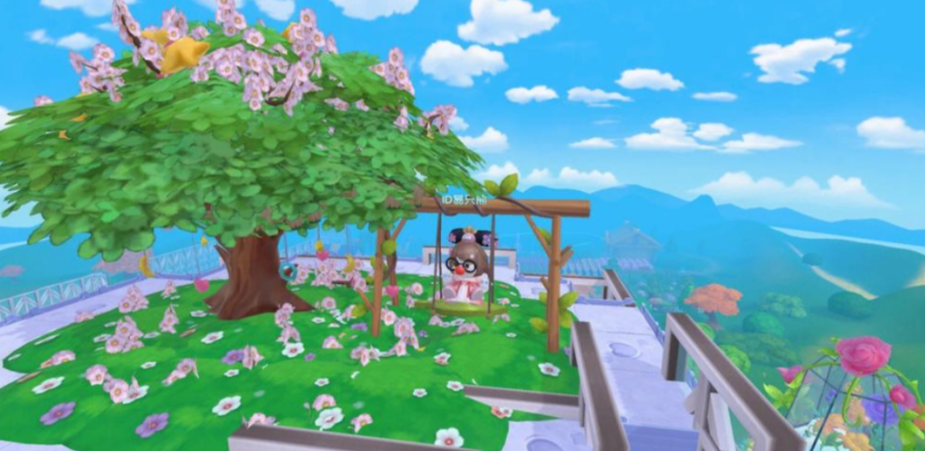 摩尔庄园怎么把家具摆在树上