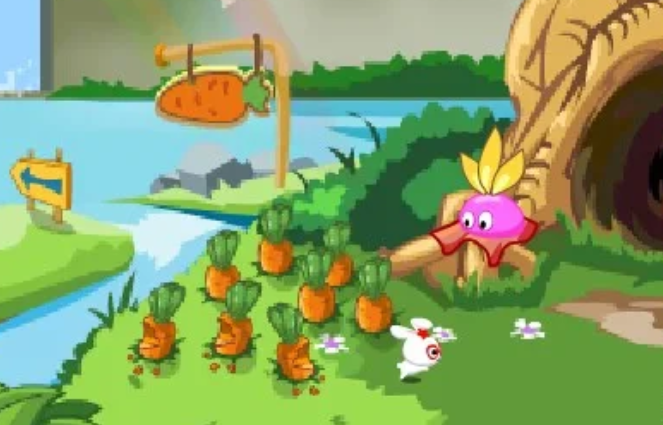 摩尔庄园的怎么抓兔子