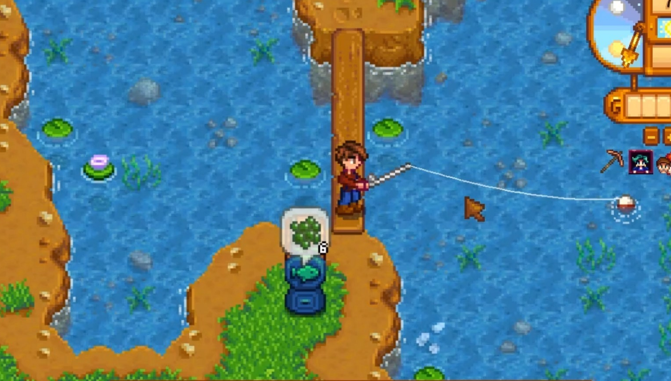 星露谷物语钓饵怎么放