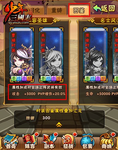 少年三国志时装有什么用 少年三国志时装有什么用