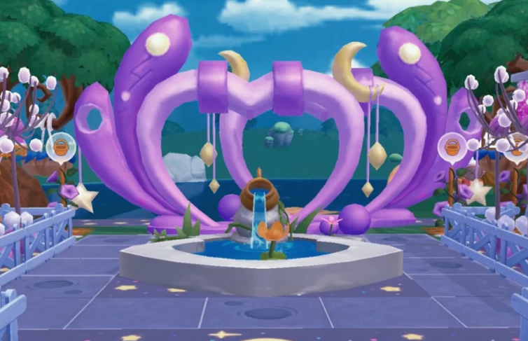 摩尔庄园紫夜星月门怎么装修