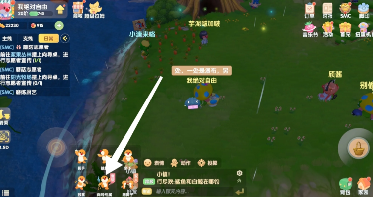 摩尔庄园手游怎么放导游桌