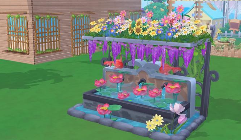 摩尔庄园怎么把花放栅栏上