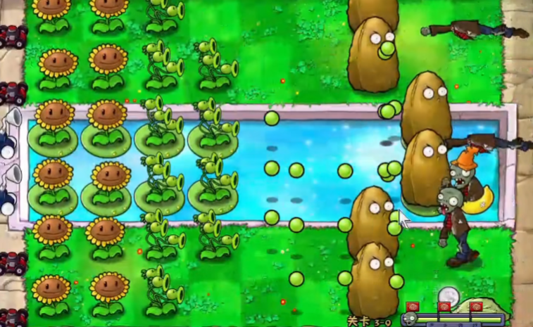植物大战僵尸原版3-9怎么过