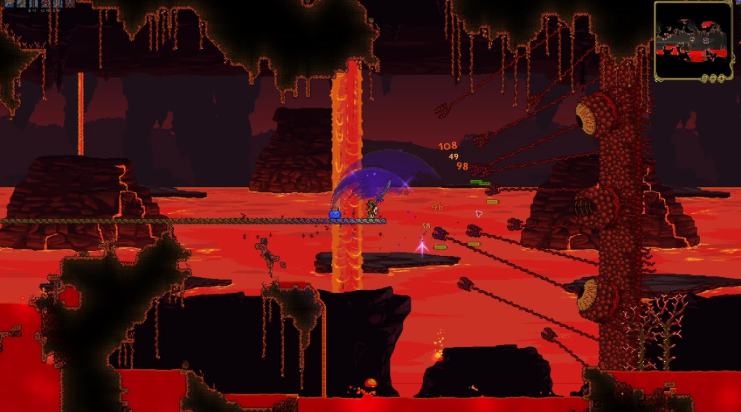 泰拉瑞亚肉山用什么武器打最好