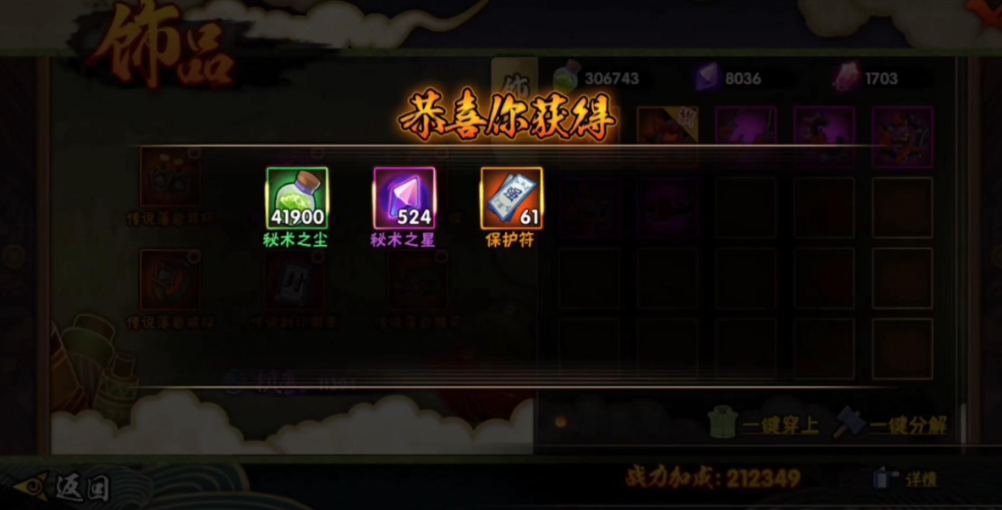 火影忍者饰品强化保护符怎么弄