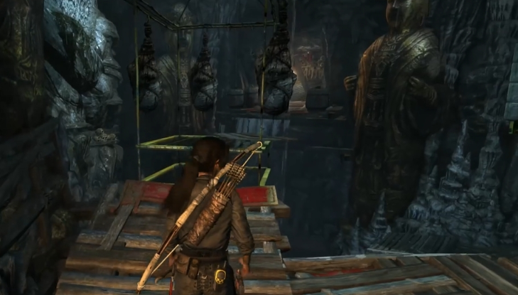 古墓丽影瀑布顶端怎么去