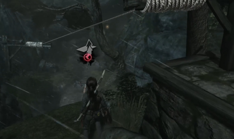 古墓丽影瀑布顶端怎么去