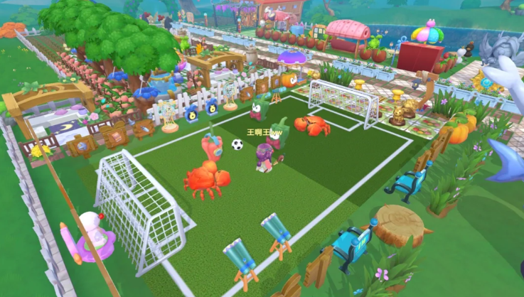 摩尔庄园里的足球场怎么摆