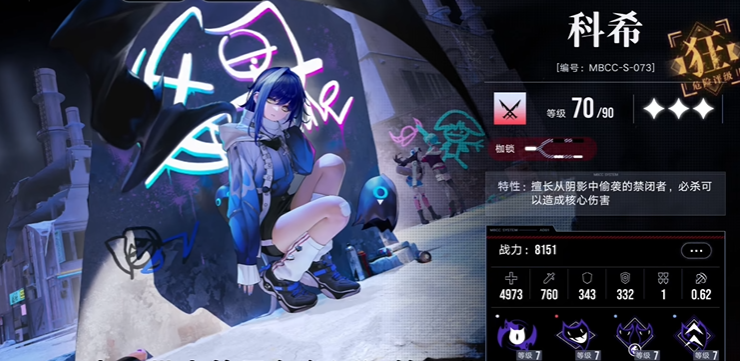 无期迷途科希可以培养吗